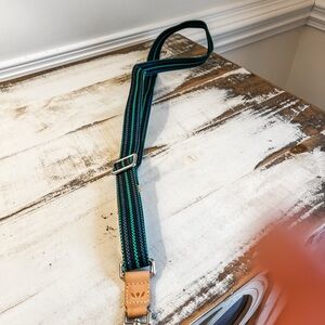 Consuela Green and Black Bag Strap